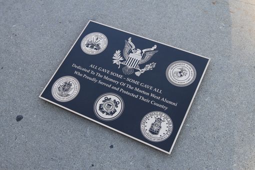 Custom Made Bronze Plaque  - Memorial