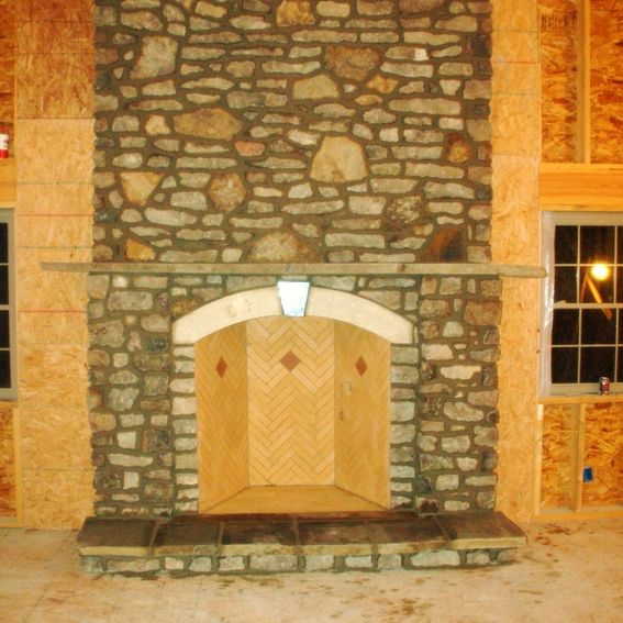 Handmade 48" Rumford Fireplace In Hermann Mo by Stone Creek Rumford