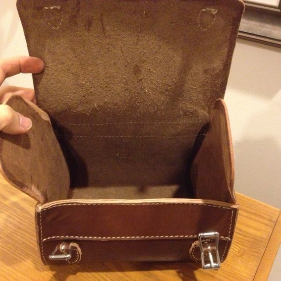 Buy a Handmade Leather Bicycle Bag, made to order from Pirate