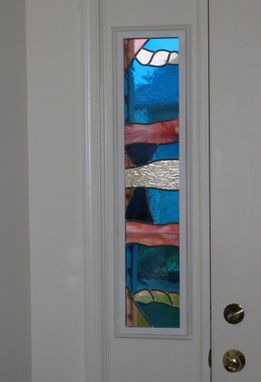 Custom Made Entry Door Side-Lite Stained Glass Window