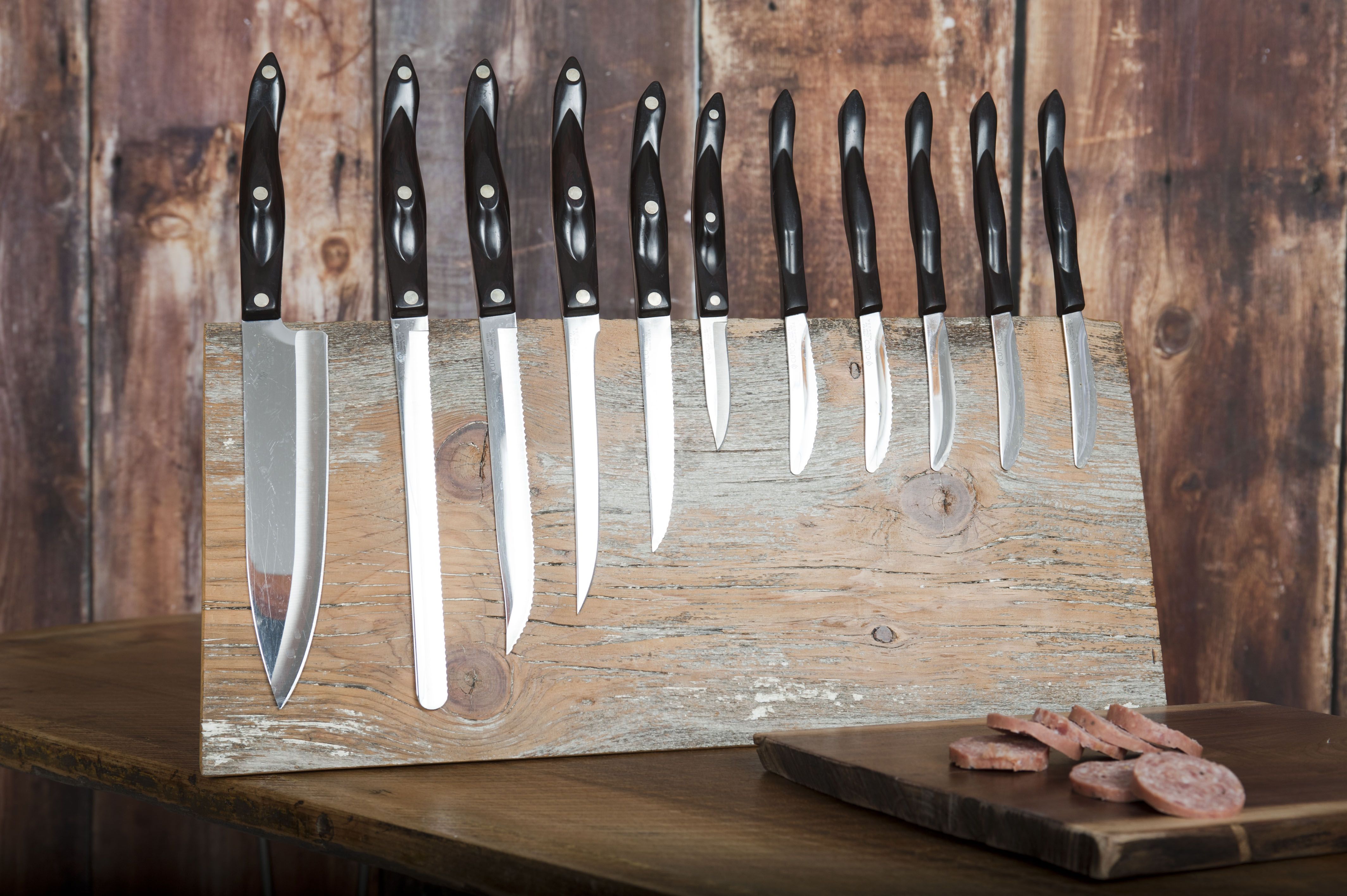 Hand Crafted Kitchen Knife Holder / Barn Wood Siding by Salvaged