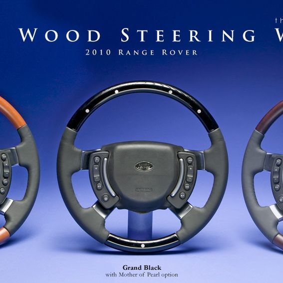 Hand Made Custom Wood Steering Wheels For Range Rover Vehicles by Rau