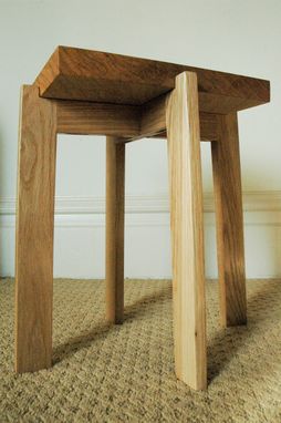 Custom Made Japanese Inspired Collapsible End Table