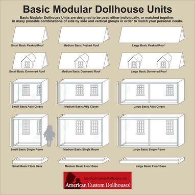 Custom Made Basic Modular Dollhouses