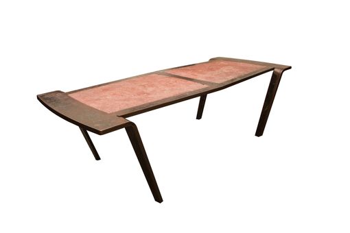 Custom Made Steel & Concrete Coffee Table