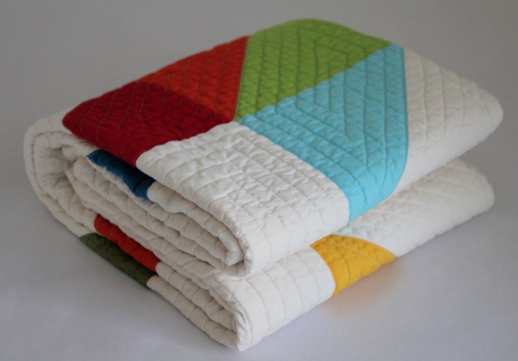 Custom Made Handcrafted Organic Cotton Baby Quilt by Bunch & Rosa