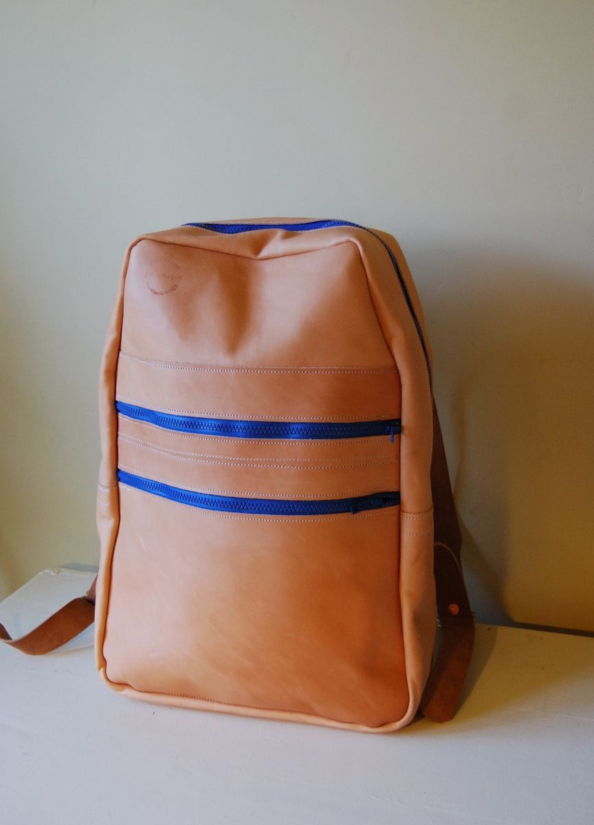 Custom Leather Backpack by Jaw Leather Goods