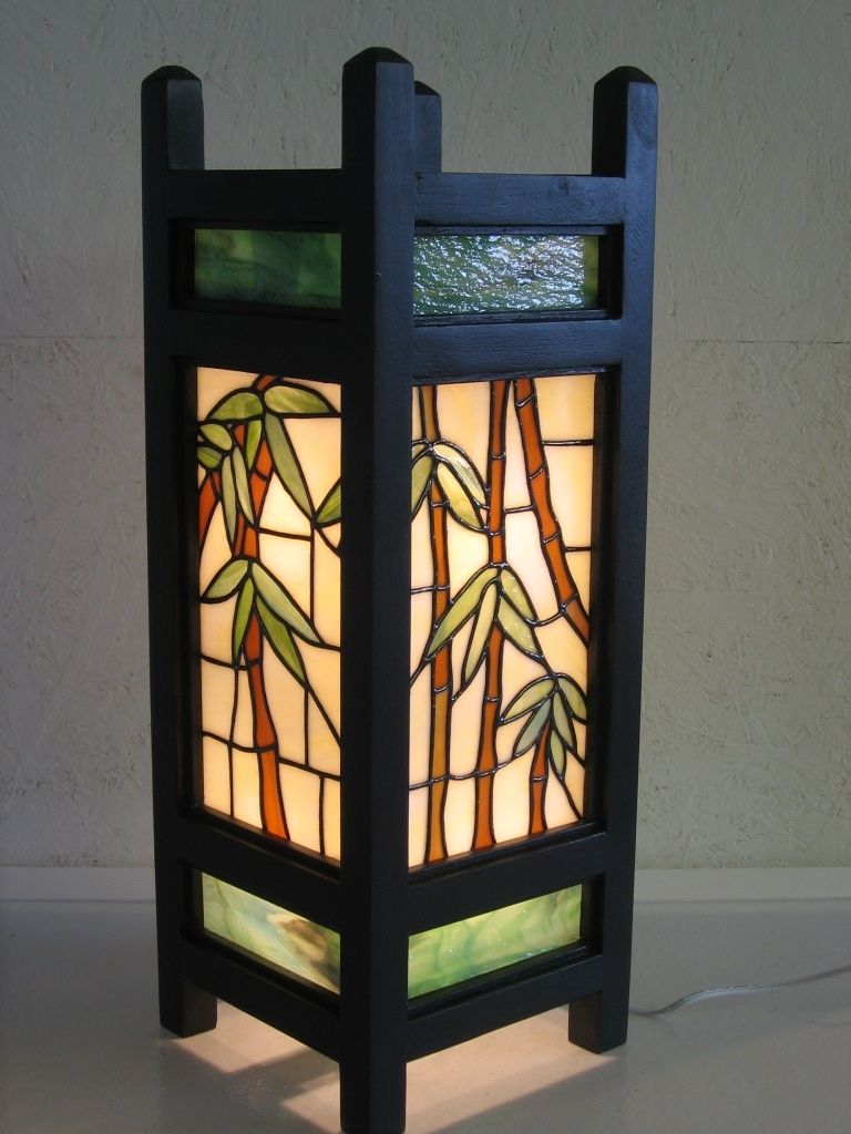 Handmade Asian Style Lantern by Serenity Stained Glass Studio