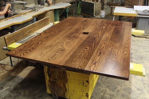 Custom Made Solid 6/4 Red Oak Rustic Confrence Table