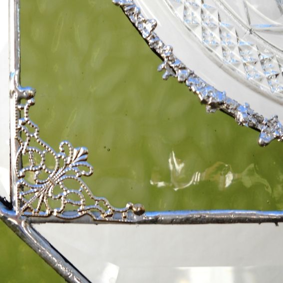 Hand Crafted Vintage Imperial Glass Company Cape Cod Pattern Stained