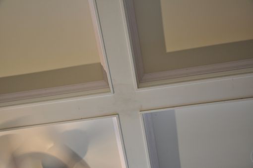 Custom Made Coffered Ceiling Installation.