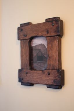 Custom Made An Artistic Approach On A Arts And Crafts Picture Frame/Mirror Frame