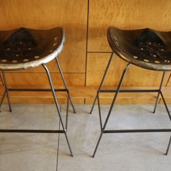 Buy Hand Crafted Vintage Tractor Seat Bar Stools, made to order from