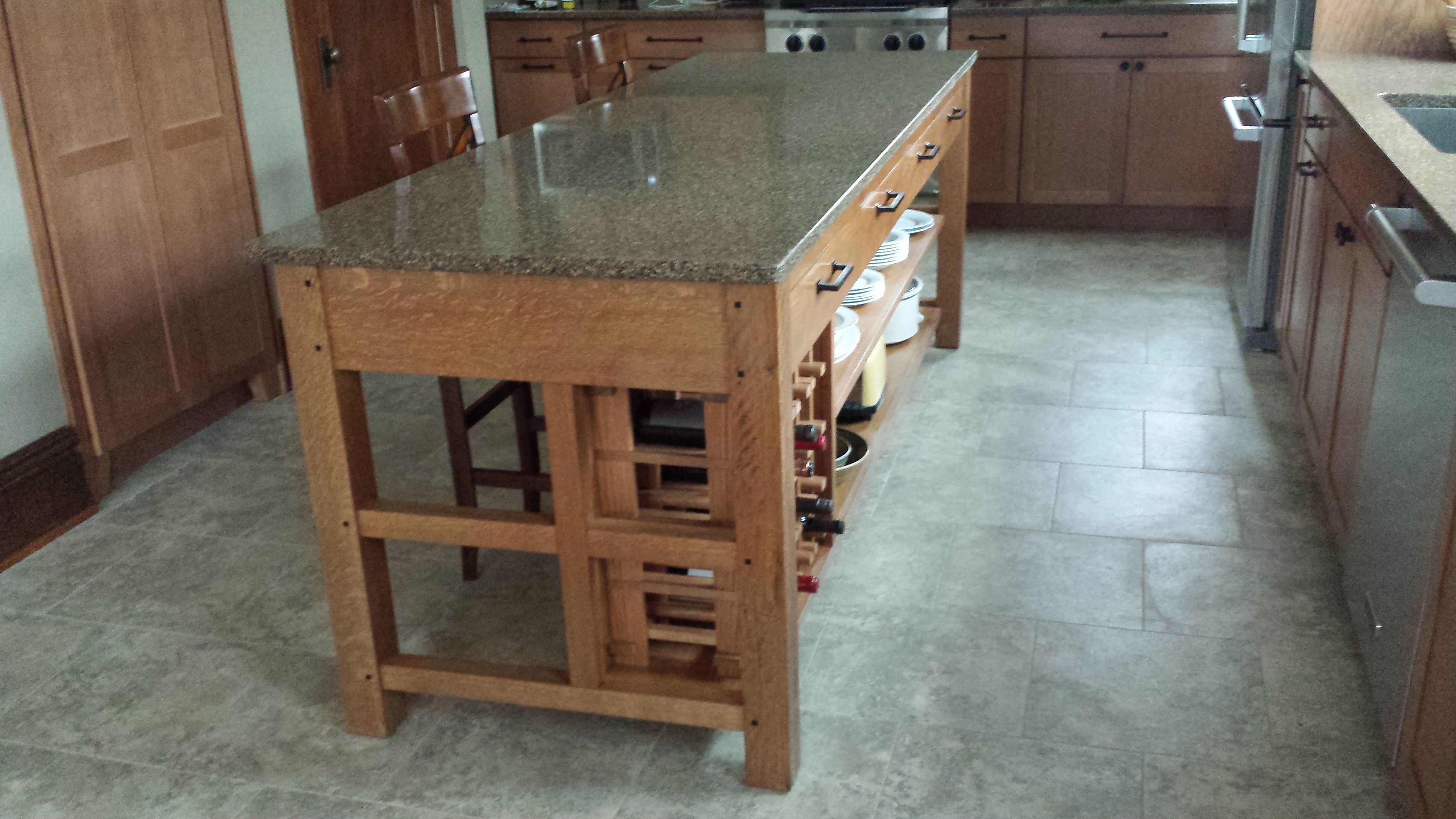 Hand Made Kitchen Islands by Fox River Woodworking