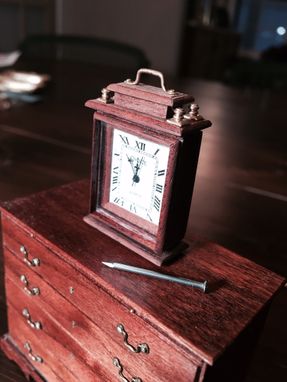 Custom Made Mantle Clock In Minature