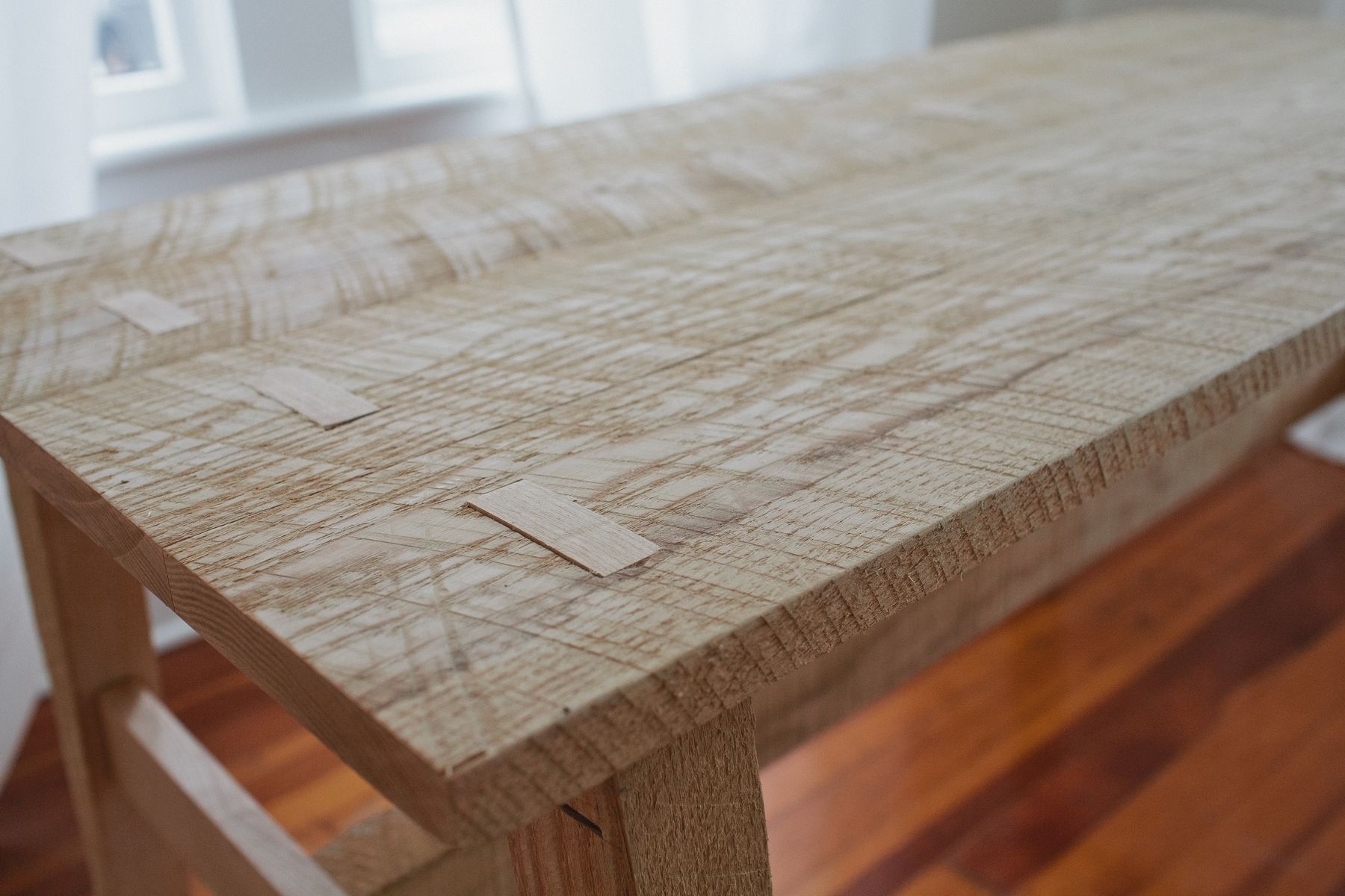 Custom Rough Sawn Ash Computer Desk by Pine-Stock 