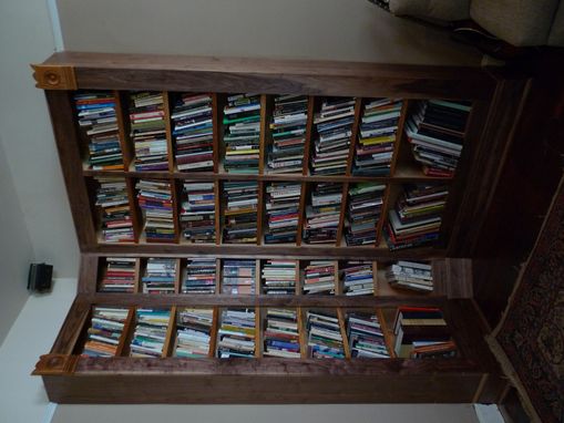 Custom Made Bookcase With Angled Corner Unit