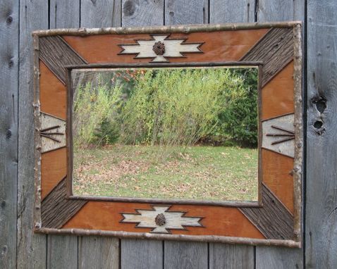 Custom Made Mohawk Trail Rustic Mirror