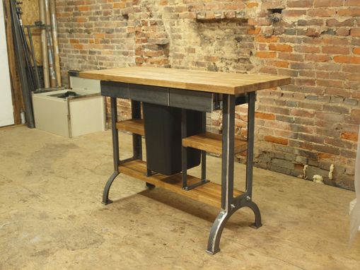 Custom Made Modern / Industrial Kitchen Island Console Table