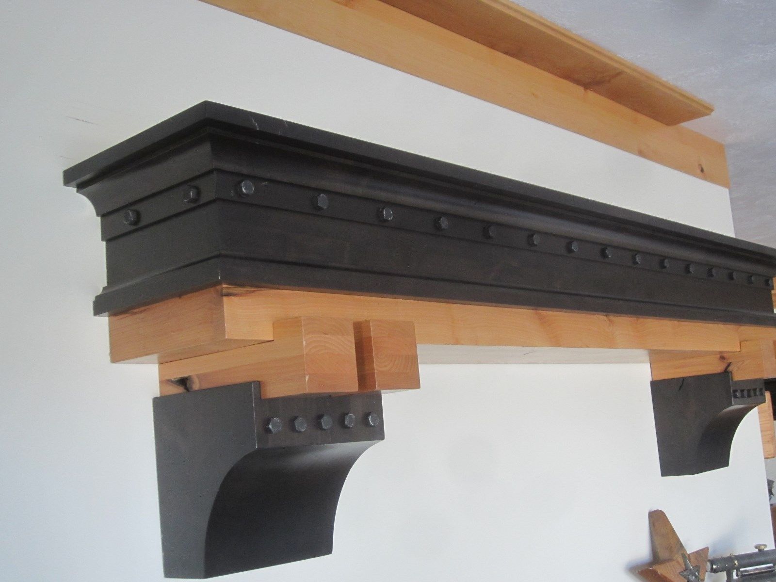 Buy Custom Made Fireplace Mantel Craftsman Era Two Toned Finish With