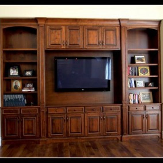 Handmade Custom Entertainment Center by Rhodes Woodworking