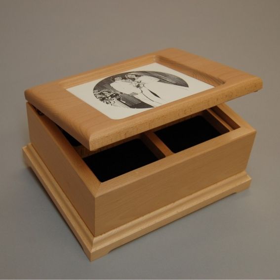 Custom Made Laser Engraved Keepsake Jewelry Boxes by Frontier
