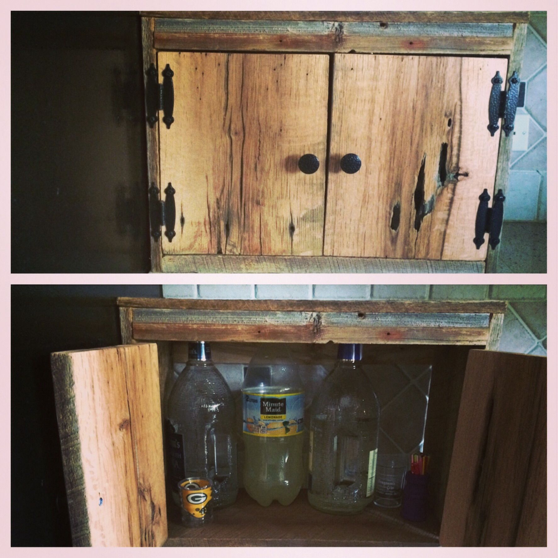 Hand Crafted Reclaimed Barn Wood Counter Top Storage by TAJ Woodcraft