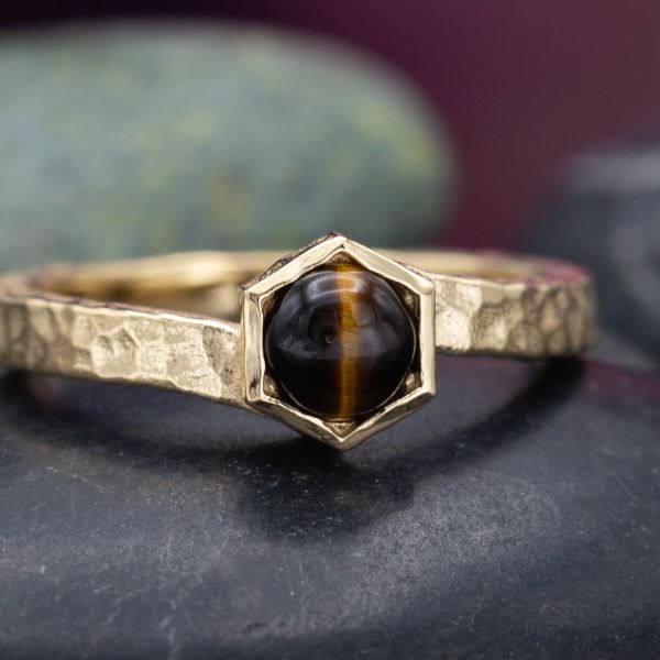 This classic Tiger's eye features the familiar line of the cat's eye across its surface.