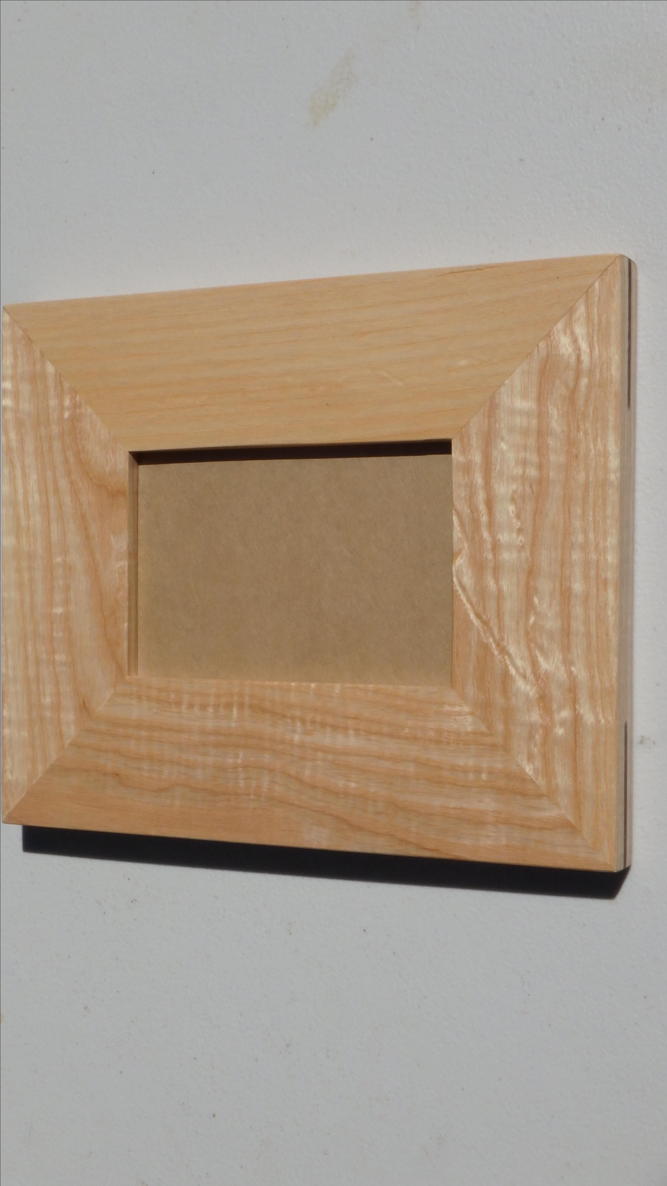 Hand Crafted Ash Walnut 4x6 Picture Frame By Insight Woodworking LLC