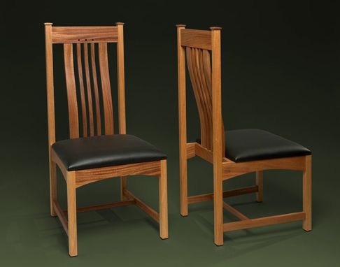 Handmade Mahogany Dining Room Chair With Lumbar Support by William