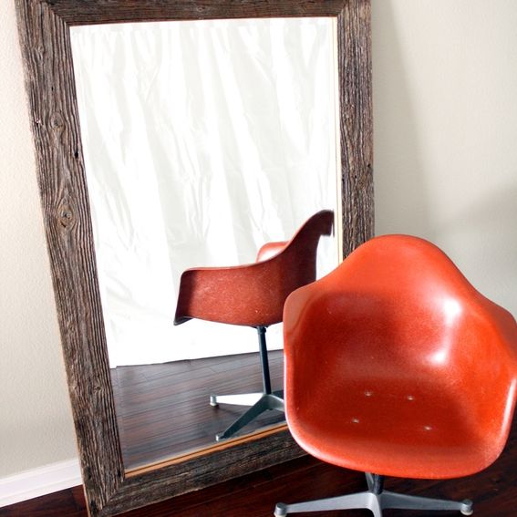 Handmade Reclaimed Wood Framed Mirror // Custom Sizes by MFEO
