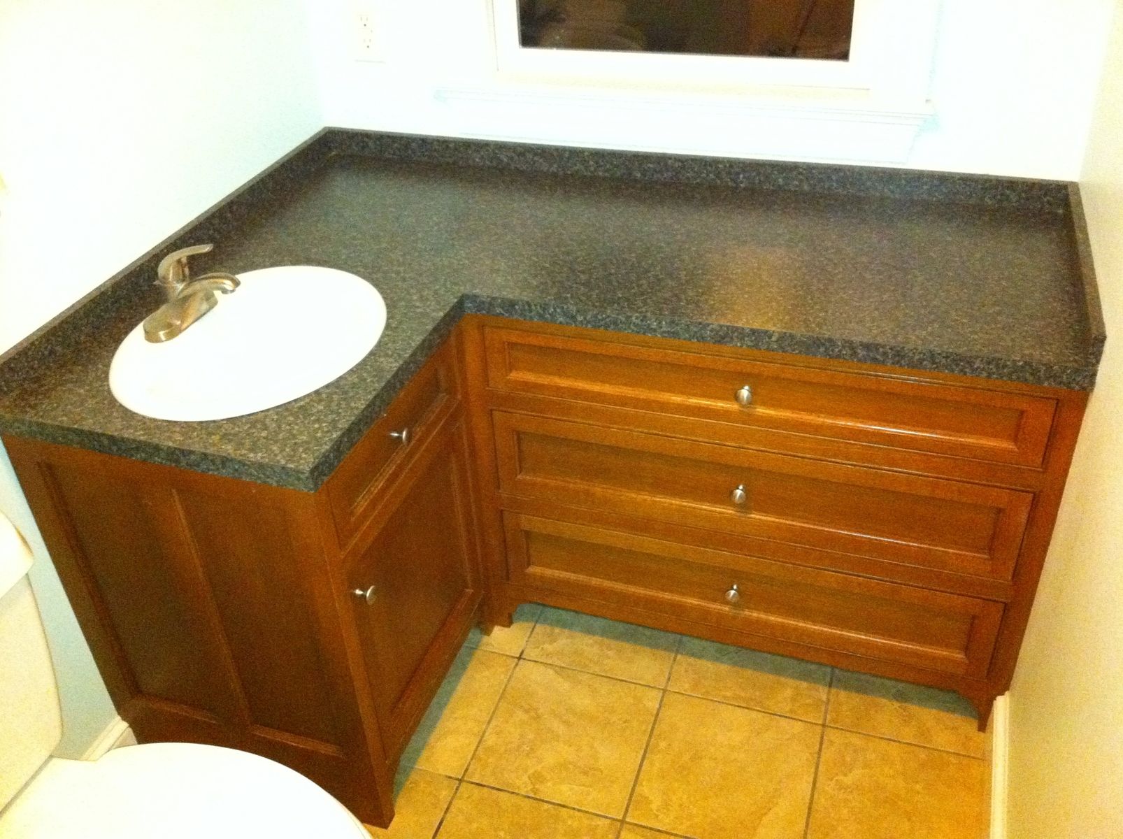 Hand Made Rift Oak Vanity by J & S Woodworking