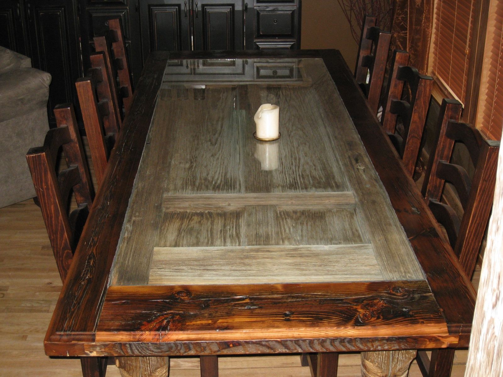 Handmade Reclaimed Barnwood Dining Room Table by Rusty Nail Design, Inc