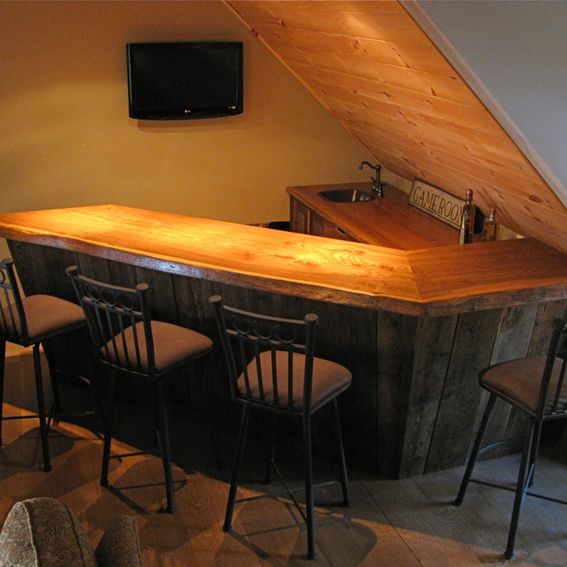 Custom Made Rustic Bar by Custom Rustic Furniture by Don McAulay Sr