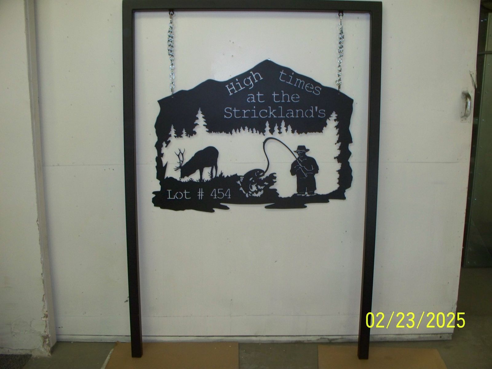 Hand Made Lake House Sign by Metal Works Store