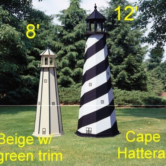 Hand Made Lighthouses, Handmade By The Amish by Handcrafted Western