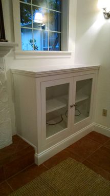 Custom Made Fireplace Cabinetry