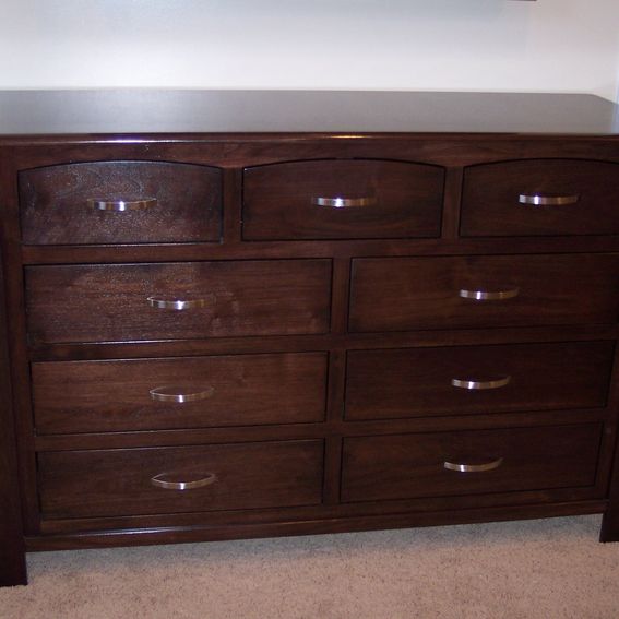 Handmade Custom 9 Drawer Dresser by Cabnicon