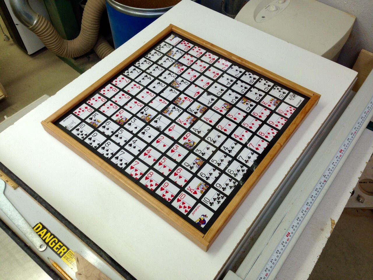 Handmade Sequence Game Board by The Plane Edge, LLC