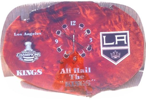 Custom Made Los Angeles Kings Hockey Wall Clock