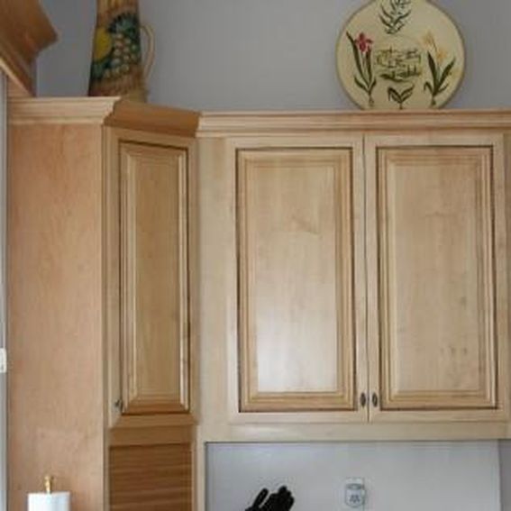 Custom Made Maple Kitchen Cabinet Refacing By Tom's Cabinets & Design 