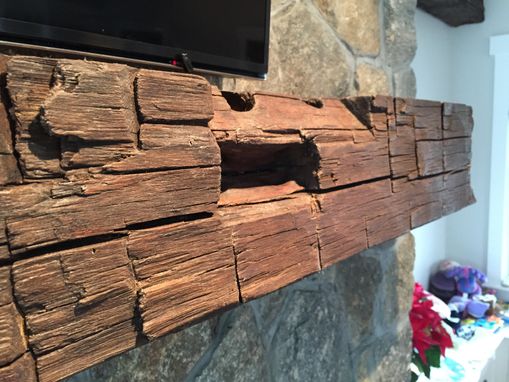 Custom Made Rustic Fireplace Mantel