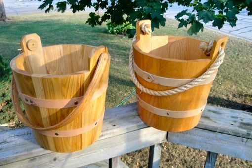 Custom Made Wooden Buckets