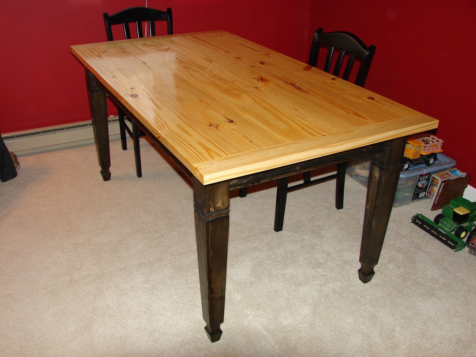 Handmade Harvest Table by The Woodcraft Shoppe