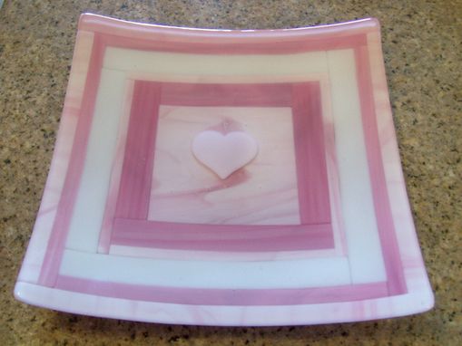 Custom Made Fused Glass Square Platters
