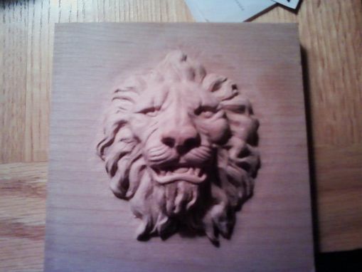Custom Made Carved Lion Head