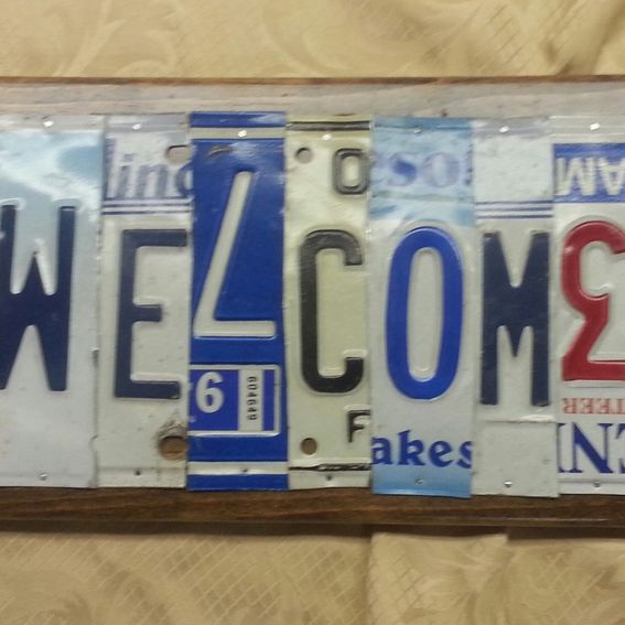 Hand Made Custom License Plate Signs by Grease Monkey Inc.