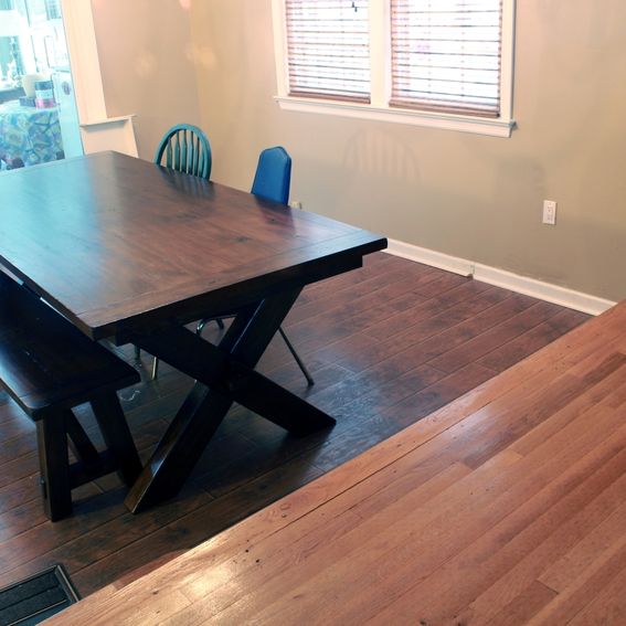 Hand Crafted Custom Built In Dining Room Bench Seating by R J Hoppe Inc