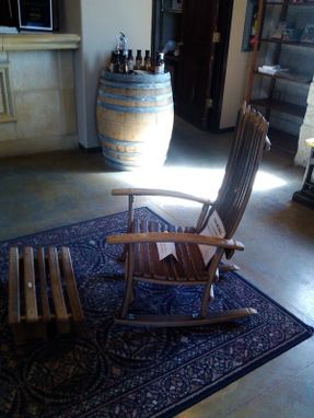 Custom Made Wine Barrel Creations, Rockers And Chairs.