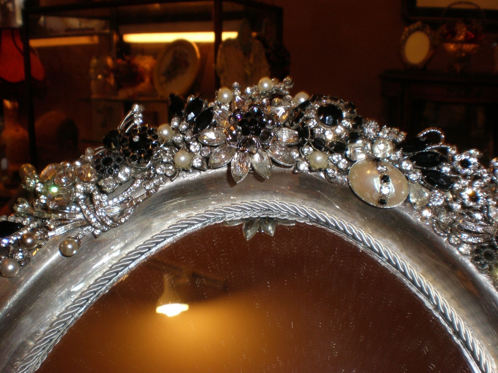 Custom Jeweled Mirrors And Frames by Arc Designs By Ellen